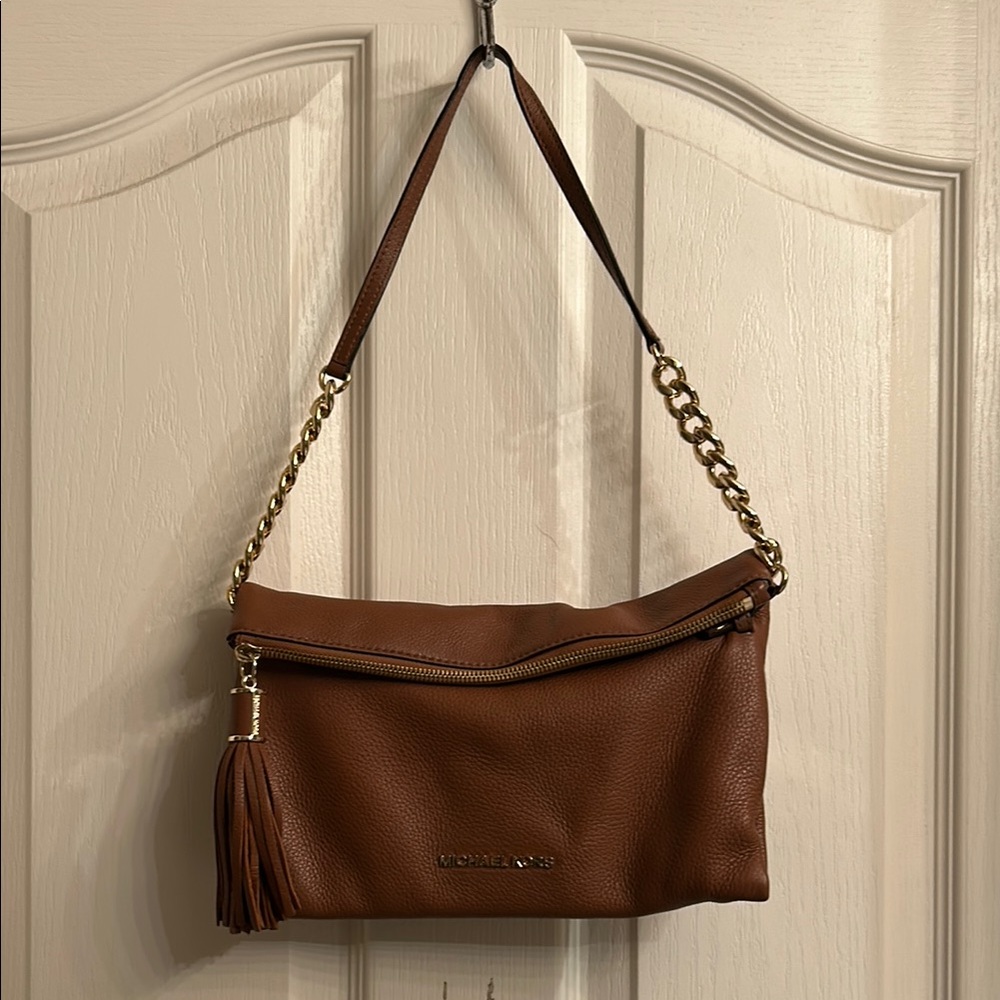 Michael Kors Brown Leather Shoulder Bag